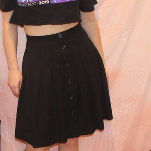 Black Box Pleated Button Down Midi Skirt